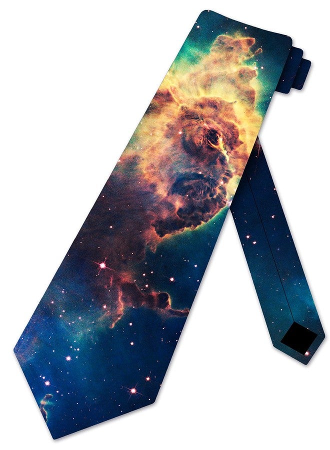 Three Rooker Nebula Space Ties Mens Galaxy Necktie - Image 1